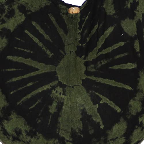Image of TIE DYE Bohemian Hipster Hobo Boho Hippie Crossbody Bag Purse Black Tone 39 inch