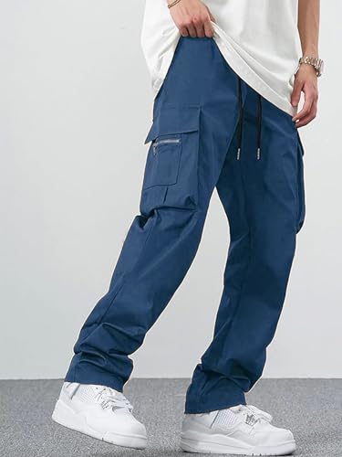 Image of DEEMOON Men's Cargo Pants Outdoor Hiking Multi-Pocket Utility Long Trousers | Men's Cargo