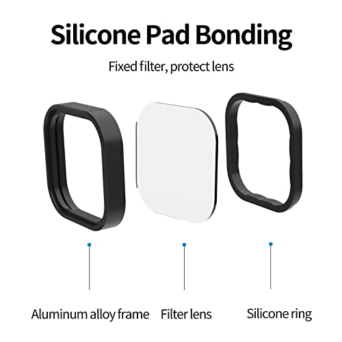 Image of TELESIN 3-Pack Lens Filter ND8 ND16 ND32 Neutral Density ND Filter Set for GoPro Hero 13 Black Lens Protector Multi-Coated HD Glass for GoPro 13 Accessories Filter