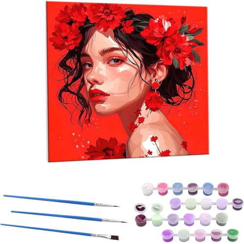 ̎q̉ G Paint by Numbers hG Lbg l ʂ肦 lphGLoXNtg  LoXA[g uVƃANG̋, ItBX CeA rO, ւ̃Mtg 30x30cm (t