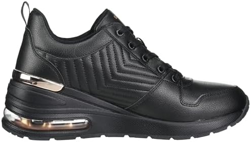 Skechers Women's Million AIR Sneaker, 7.5 Black | Image 5