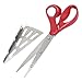 Aexit Stainless Steel Hand Tools Blade Paper Cutter Scissors Shears Red Silver Tone Shears & Scissors 10.8