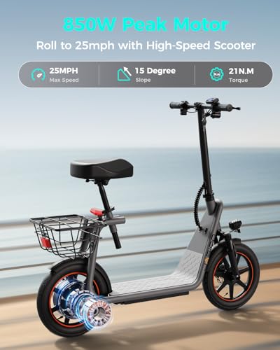 Jasion JS3 PRO Electric Scooter with Seat