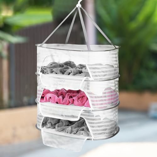 Panier maille suspendu à séchage rapide et bords avec sangle renforcée - 5