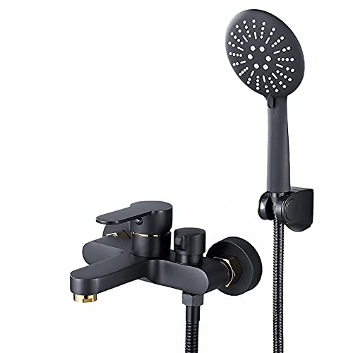 Robinet de baignoire en laiton fixé au mur finition luxe durable