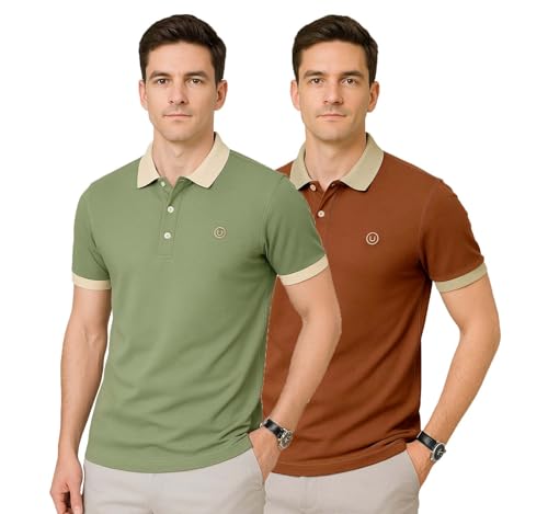 Image of Lymio Polo T Shirt for Men || T Shirt for Man || Collar T Shirt Style Men (Packs Also Available) (Polo-44-47)