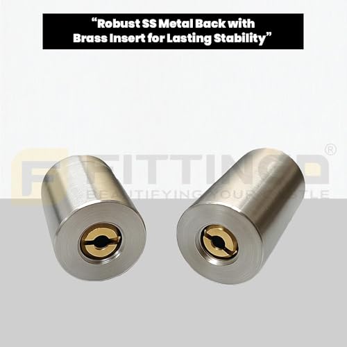 Image of 3 Inch Door Stopper Pipe Magnetic /Stopper for Main Door /Stainless Steel Heavy Duty Magnet Door Stops /Door Back Stopper for Home /Office /Hotels - (Pack of 2) - SS Finish-| 3 Years Warranty |
