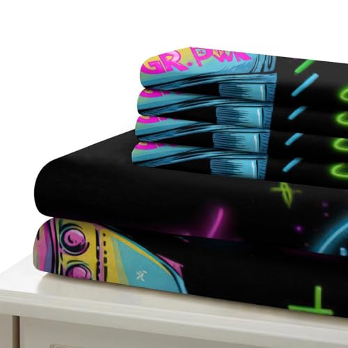 Parure de lit cassette rétro 3D en microfibre premium ultra douce