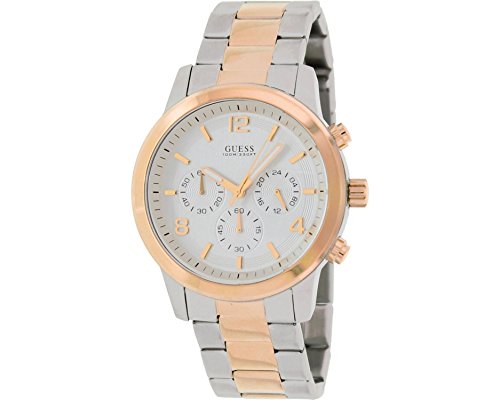 GUESS Men's U0123G1 Rose Gold-Tone Chronograph Watch