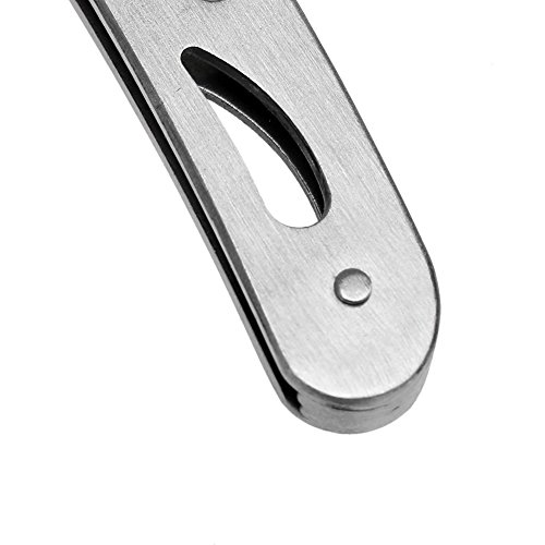 Andoer Máquina de barbear dobrável de barbear de aço inoxidável sem lâmina