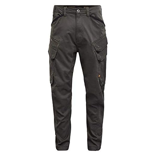 G-STAR RAW Herr Droner Relaxed Tapered Cargo Casual Pants, Asfalt C072-995, 25W x 28L