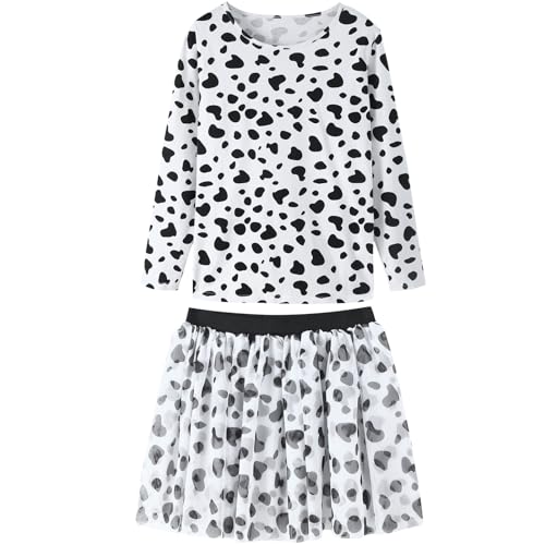 ZeroShop Halloween Cosutme for Women 2026 Family Dalmatian Adult Clothes Shirt Outfit Ears Headband Accessories,M White by ZeroShop - Used condition - Image 2
