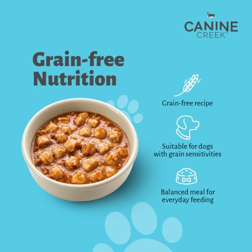 Image of Canine Creek Adult Wet Dog Food,Real Chicken Flavour 0.9Kg (6X 150g) Pack of 6