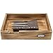 MyGift Rustic Wood Desktop Drawer-Style Stackable Document Letter Tray Organizer Storage Box with Handles for Home Office Supplies (Brown)