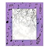Photo Gallery mexpekil cornice portafoto viola con note musicali, 25 x 20 cm, da appendere alla parete e al tavolo, 20 x 25 cm, cornice in legno per foto, decorazione per la casa, regalo Photo Gallery mexpekil cornice portafoto viola con note musicali, 25 x 20 cm, da appendere alla parete e al tavolo, 20 x 25 cm, cornice in legno per foto, decorazione per la casa, regalo