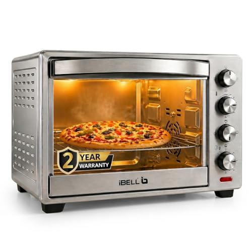 IBELL SS30LG Convection Oven Toaster Grill 30L, 1700 Watt with Motorised Rotisserie, Cake Baking OTG with Multiple Heating options, Illuminated Chambe