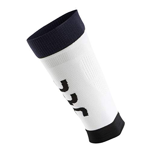 Manchon de mollet UYN S100092 Calf Fly respirant pour homme Blanc Noir M