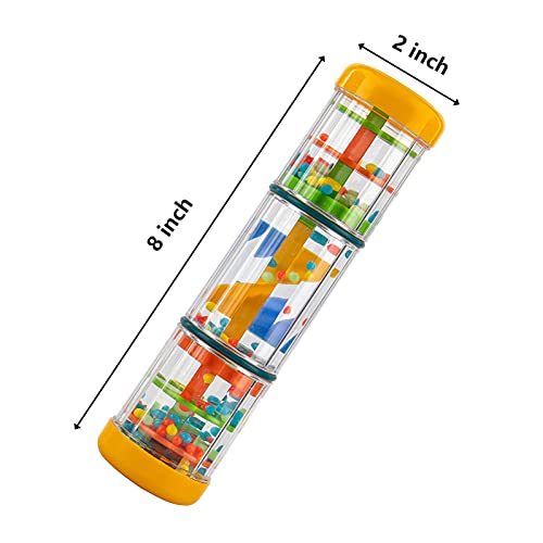 Rainmaker, 8 Inch Rain Stick Musical Raindrops Sound For Kids Baby Musical Shake Rattle,Hand Shaking Sensory Tubes Music Early Education Instrument #TOP3