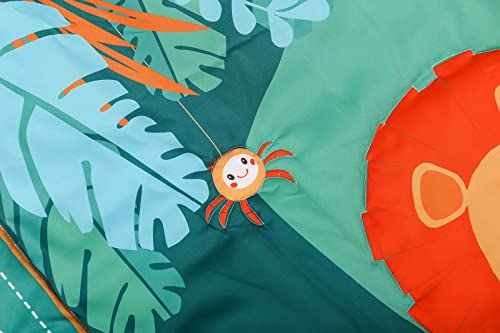 Couverture pour bébé lion de la jungle | Cadeau de naissance mixte couette berceau - 7