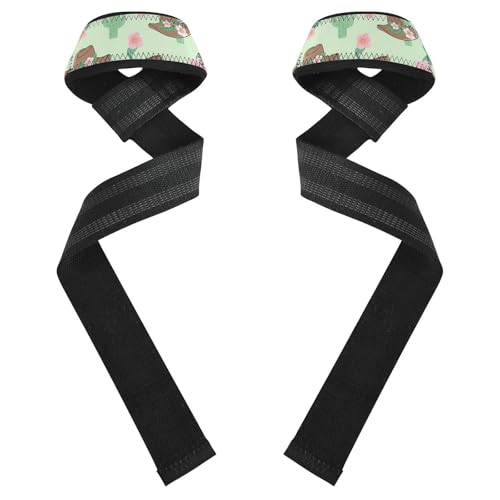 STAYTOP Floral Cowboy Hats Wrist Straps for Weightlifting,Lifting Straps with Neoprene Cushioned Wrist Padded and Anti-Skid Silicone for Strength Training,Bodybuilding,Deadlifting