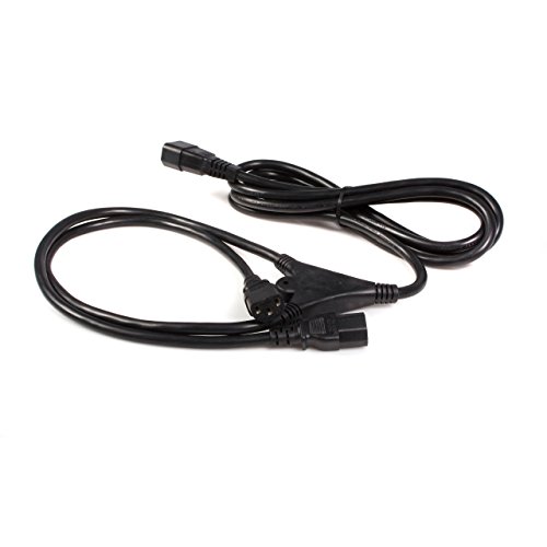 StarTech.com 10 ft Computer Power Cord Splitter IEC320 C14 to 2x IEC320 C13 - C13 to C14 PC Power Y Cable - 1x C14 (M) 2x C13 (F) (PXT100Y)