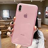 iPhone Xs Max Case Clear,Matte Shock-Absorption Bumper Edge Silicone TPU Soft Gel Phone Cover for Apple iPhone Xmax 6.5