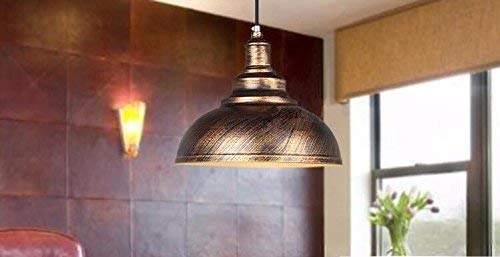 Lámpara colgante de techo industrial con sombra de luz de 30cm para iluminar el comedor