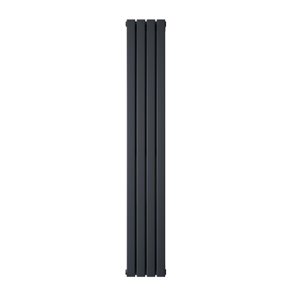 Milano Erin Anthracite Vertical Double Flat Panel Convector Radiator - 1780mm x 280mm