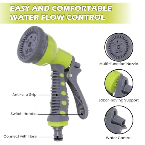 Image of Neptune Simplify Farming Retractable Garden Hose Reel | Secure and Stable Hose Pipe 15 Meters | with 7-Patterns Spray Nozzle | Compact Design for Effortless Storage and Transport - Small