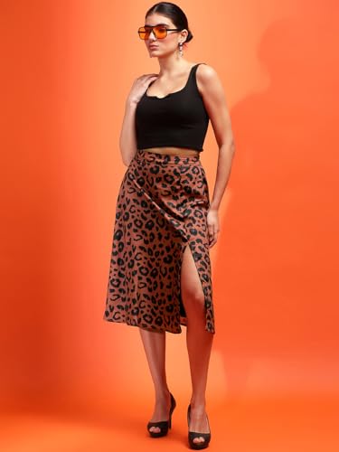 Image of KOTTY Women's Solid and Printed Skirts - A-Line || Pencil || Midi || Maxi || Knee-Length || Flared || Asymmetric Styles for Chic and Comfortable Fashion
