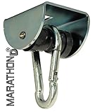 MARATHON Rollengelenk als Durchsteckmontage - lautloser und wartungsfreier Schaukelhaken und Schaukelgelenk mit Kugellager für Hängesessel, Schaukeln und Hängematten