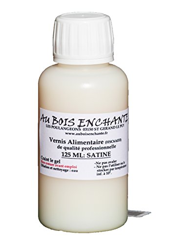 Vernis Alimentaire 125 ML satiné ( HSC6A033 ) pour Bois