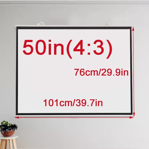 Pantalla para proyector 50in 4:3 sin perforar miniatura 6