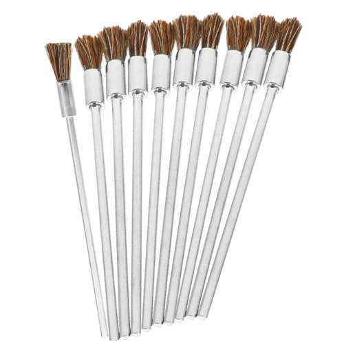 BELLIFFY 10 Piezas el pincel cepillos de limpieza escobilla brocas taladro broca ahoyadora cepillo de alambre para amoladora accesorios cepillo pequeño accesorio de lijado de taladro cobre