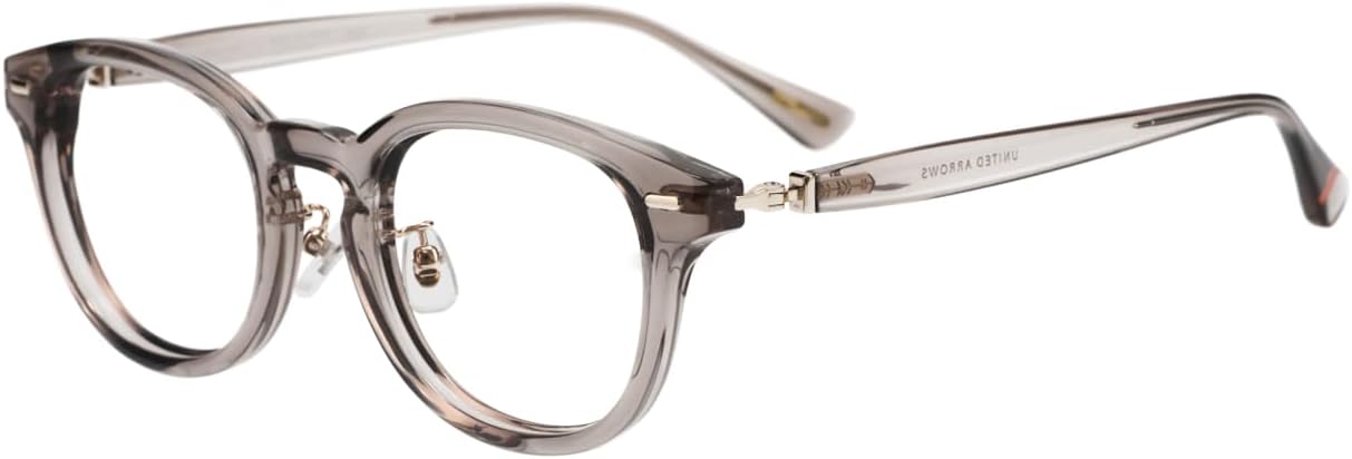 Amazon | [ゾフ] ウェリントン型 メガネ (グレー・クリア