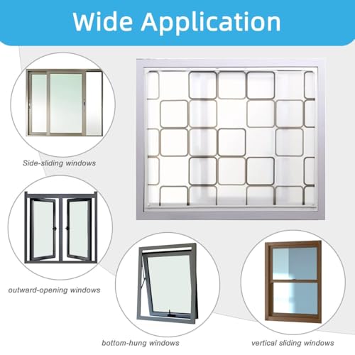RODENET DIY Magnetic Window Insulation Kit Matte Frosted Privacy Film for Window Summer Heat Blocker or Winterizing Cold Cuttable Covering(48"x44") by RODENET - Image 6