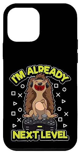 Video Gaming Hedgehog "I'm Already Next Level" Gamer Quote �X�}�z�P�[�X iPhone 12 mini �p