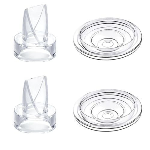 IVARONAL - 2Pcs Duckbill Valves and 2Pcs Diaphragm Compatible with Momcozy S12 Pro/S9 Pro/S12/S9 24mm Breast pump, Mom cozy Breast Pump Replacement Accessories
