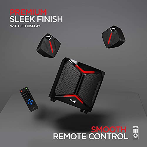 Image of (Refurbished) Boat Blitz 2000 100W 2.1 Channel Multimedia Speaker(Premium Black)