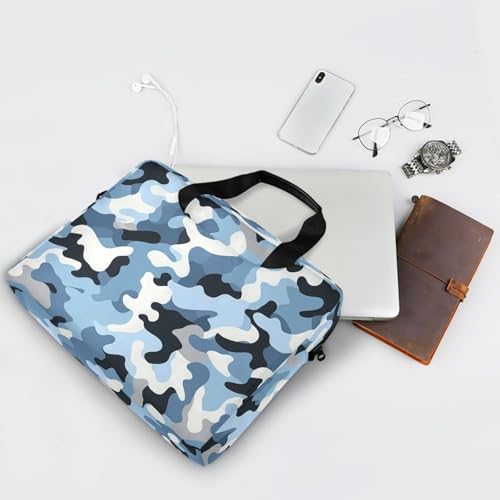 Funda para laptop portátil 15.6" azul camuflaje miniatura 7