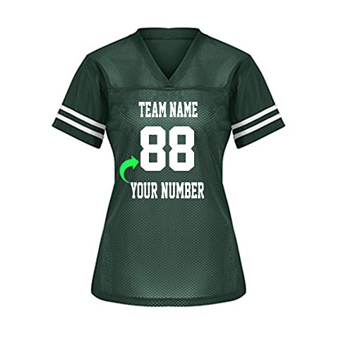 Customize Your Own Football Jersey with Your Name and Team Number Personalized & Customized Jersey