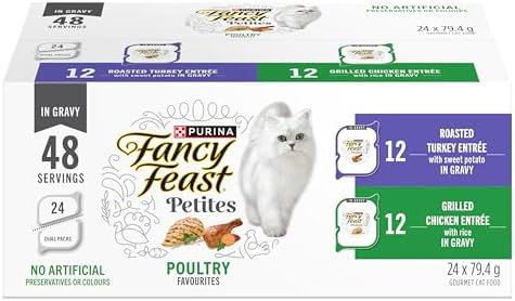 Fancy Feast Petites Wet Cat Food, Poultry Favourites 79.4g (24 Pack)