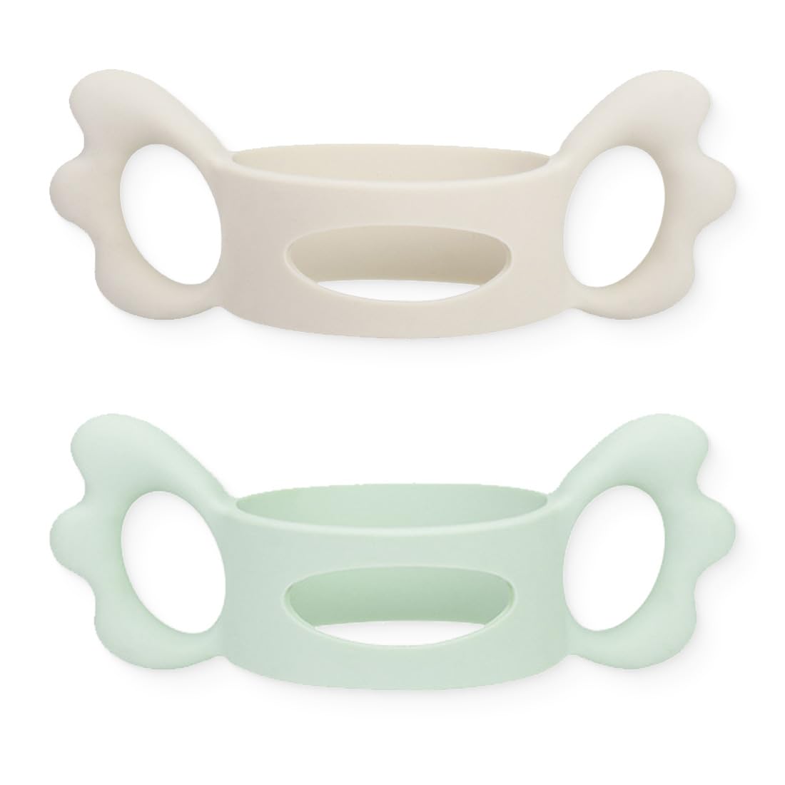 2 Maniglie Per Biberon In Silicone - Impugnatura Angelica Per Neonati - Foto 3