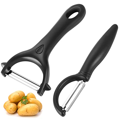 Potato Peeler Vegetable Peeler for Fruit Carrot Eggplant Pear Mango Cucumber, Ergonomic Non-Slip Handle & ​Sharp Stainless Stee Blade, Good Grip & Durable Peeling Tool for Kitchen, Vegetables, Fruits
