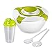 Produktbild Westmark Salat-Set, 3tlg., Salatbutler, Salatbesteck und Dressingshaker, Kunststoff, Transparent/Grün, 242222E7