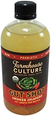Farmhouse Culture Gut Shot, Smoked Jalapeno, 16 Ounce (pack Of 06)