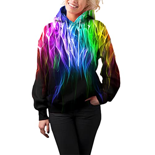 Unisex Novelty 3D Printed Hoodies Long Sleeve Sweatshirts for Men Women with Big Pockets4