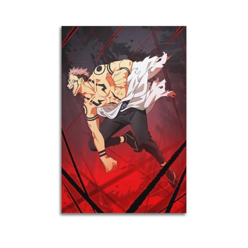 TYUFND Jujutsu Kaisen Posters13 - Póster decorativo de lienzo para pared e impresión artística moderna para decoración de dormitorio familiar, 40 x 60 cm
