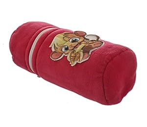 Kuber Industries Cartoon Printed Soft Velvet Stretchable Baby Feeding Bottle Cover With Easy to Hold Strap (Pink)