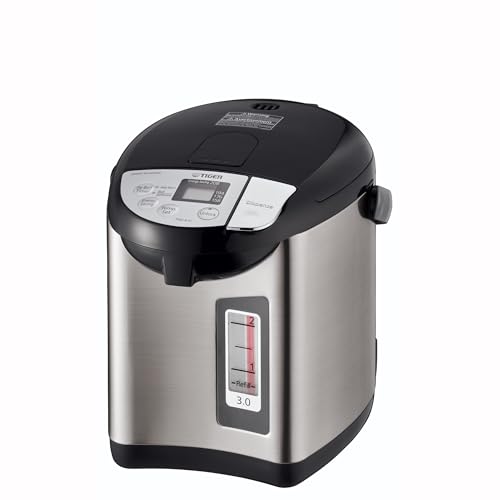 TIGER PDZ-A30U 3.0 Liter Water Boiler and Warmer with 4 Auto-Temp Settings Stainless Steel Finish